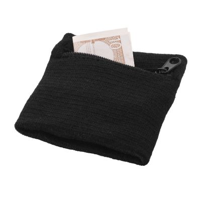 BRISKY -Muñequera absorbente con bolsillo cremallera
