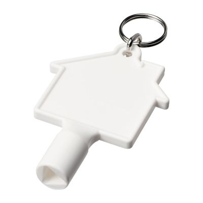 MAXIMILIAN -Llavero de material reciclado con forma de casa