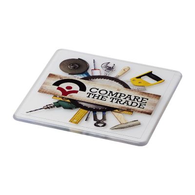 RENZO -Posavasos de plástico cuadrado
