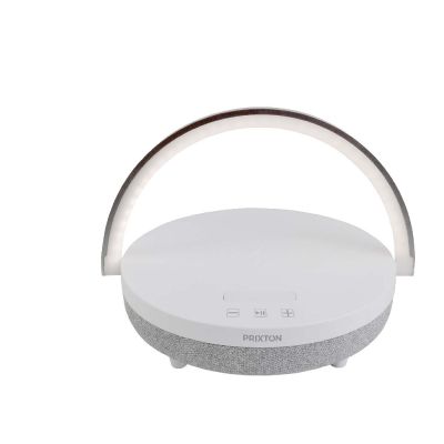 W -Altavoz Bluetooth® 4 en 1 de 10 con luz LED y base de carga inalámbrica 