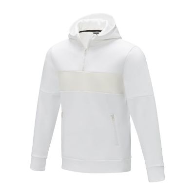 SAYAN -Jersey anorak con capucha con media cremallera para hombre 