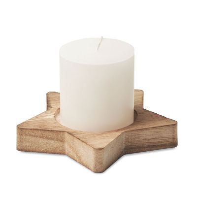 LOTUS - Porta velas madera