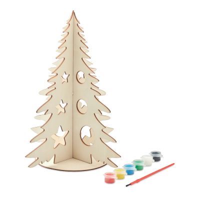 TREE AND PAINT - Árbol de navidad de madera diy