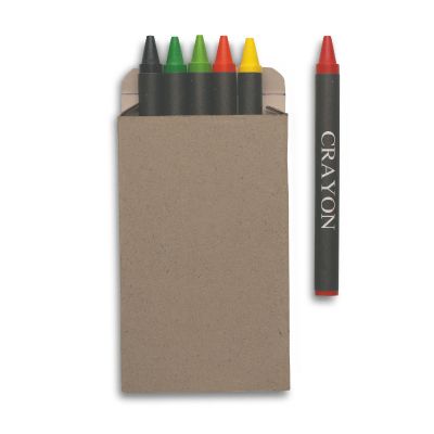 BRABO - Estuche 6 lápices de cera