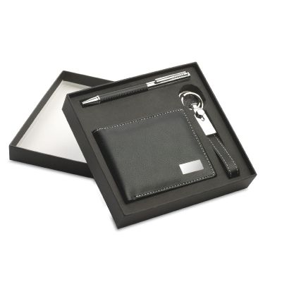 ELEGANCI - Set bolígrafo-llavero-cartera
