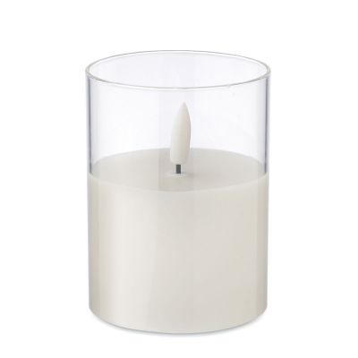 XANDLE+ - Vela cera led soporte cristal