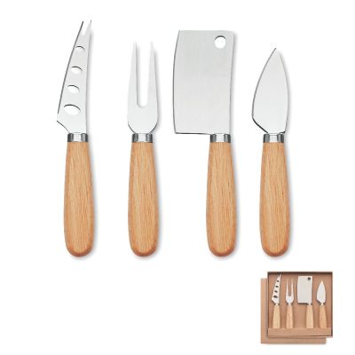 CAMEMBERT - Set de 4 cuchillos para queso