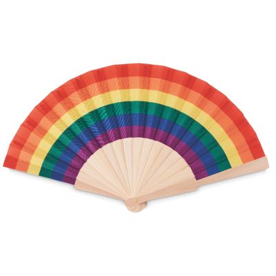 BOWFAN - Abanico de madera rainbow