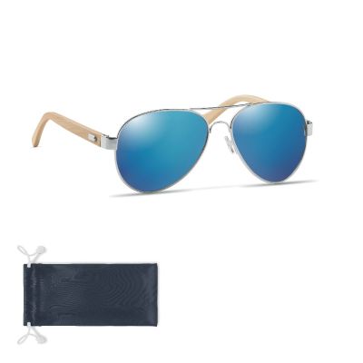 HONIARA - Gafas de sol de bambú en bolsa
