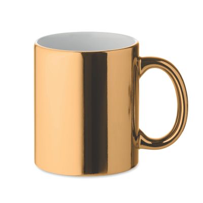 HOLLY - Taza cerámica metálica 300 ml