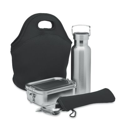 ILY - Set almuerzo en acero inox.