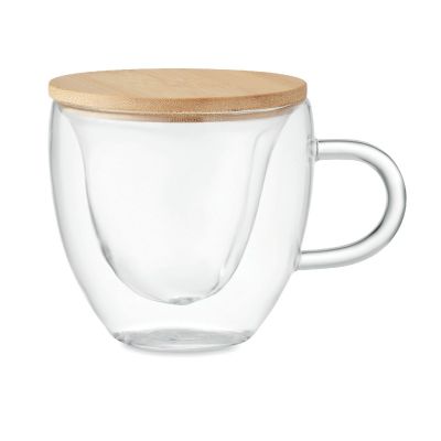 CORAMUG - Taza de vidrio de borosilicato