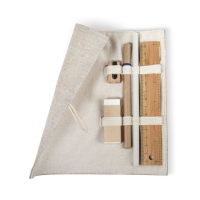 ECOSET - Set papeleria en bolsa algodón
