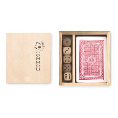 LAS VEGAS - Set de cartas y dados en caja