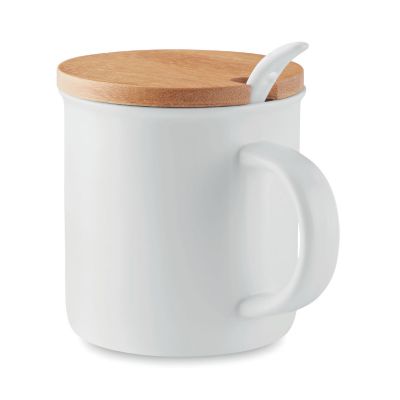 KENYA - Taza de porcelana con tapa