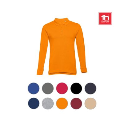 THC BERN - Polo de manga larga para hombre