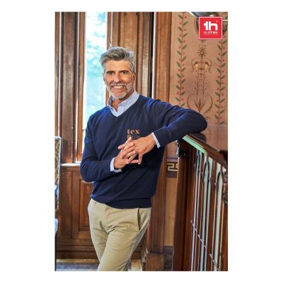THC MILAN - Jersey con cuello en V para hombre