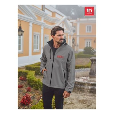THC ZAGREB - Chaqueta softshell para hombre, con capucha removible