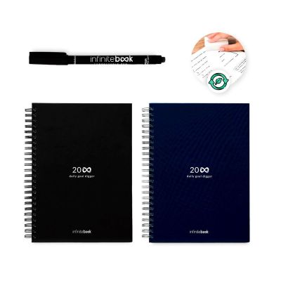 STARTER KIT INFINITE PLANNER A5 - El set incluye un Diario permanente, un kit de limpieza, un marcador y un portamarcadores