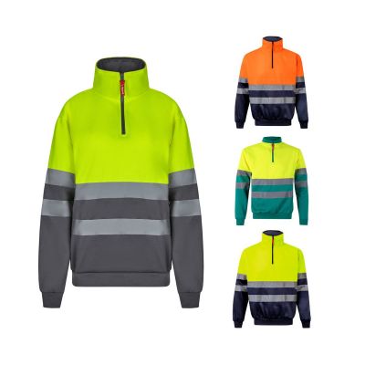 VL THOR - Sudadera bicolor (300g/m²) en tejido polar de poliéster (100%)