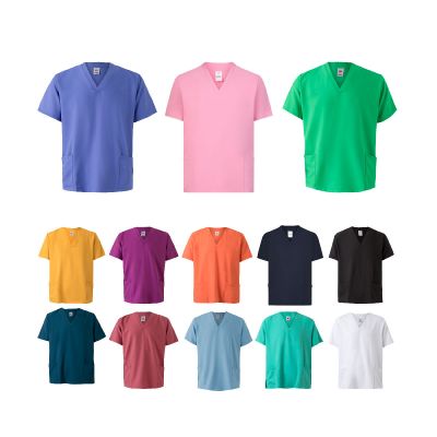 VL FLORA - Túnica de manga corta (140 g/m²) fabricada con microfibra 100 %