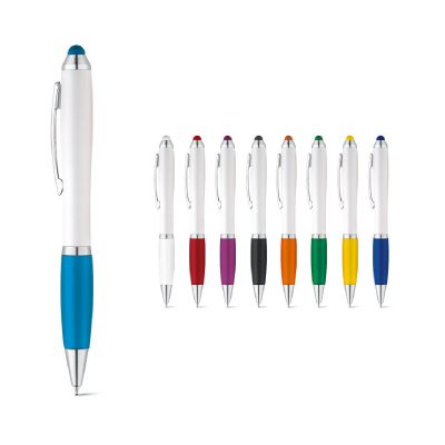 SANS - Bolígrafo con mecanismo de giro y clip metálico