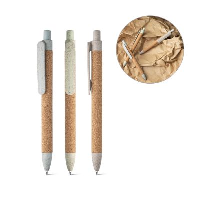 GOYA - Bolígrafo en corcho y Fibra de paja de trigo