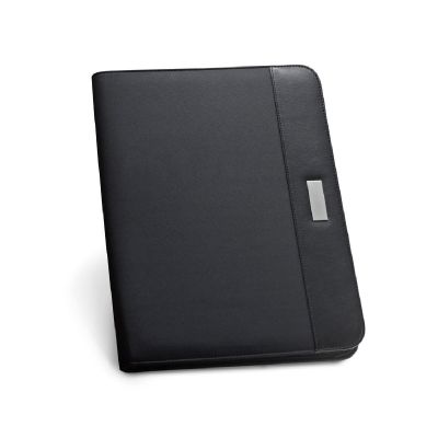 PASZO - Portafolios A4 de PU y microfibra con bloc de páginas rayadas