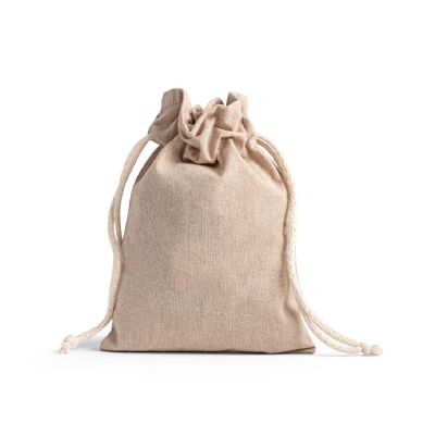 GIBRALTAR - Bolsa de regalo en algodón reciclado (70%) y poliéster (30% rPET) (140 g/m²)