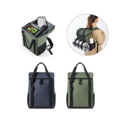 ROMA L - Mochila térmica acolchada en poliéster reciclado 600D ripstop 16 L