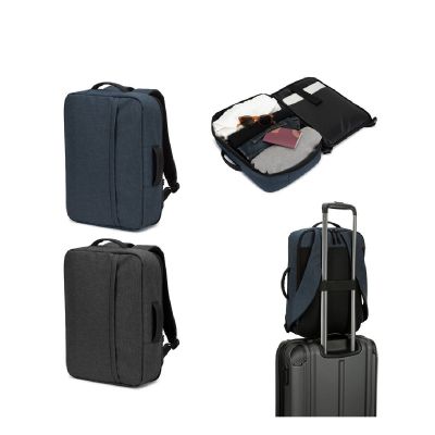 NIAMEY - Mochila para portátil de 15.6 de poliéster reciclado 300D de alta densidad