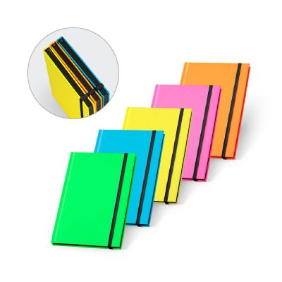 WATTERS - Cuaderno A5 en PU fluorescente con páginas rayadas