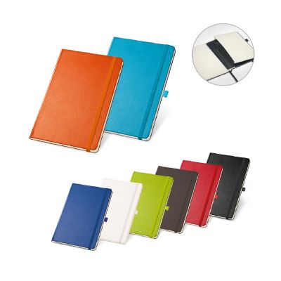 TWAIN - bloc de notas A5 con hojas rayadas en color marfil