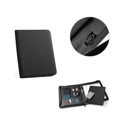 EMERGE FOLDER - Carpeta tamaño A4 hecha en poliéster reciclado (100% rPET) 300D con cremallera