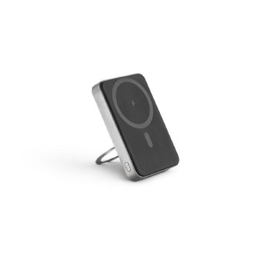 WARSHEL 10 - Batería externa magnética de 10 000 mAh con cargador inalámbrico ultrarrápido de 15 W en ABS reciclado (100 % rABS) y soporte