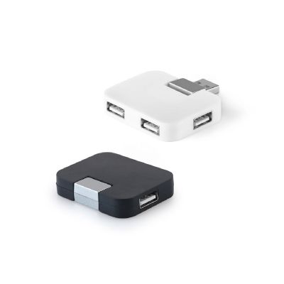 JANNES - HUB con 4 puertos USB-A, fabricados en ABS