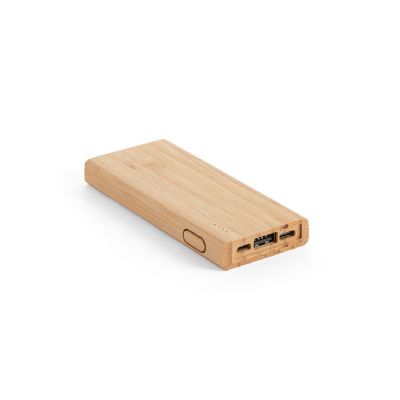KOHN - Power bank 5'000 mAh, fabricado en bambú