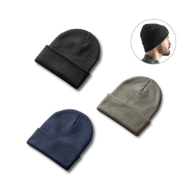 CARL - Gorro unisex de doble capa de poliéster reciclado (100% rPET)