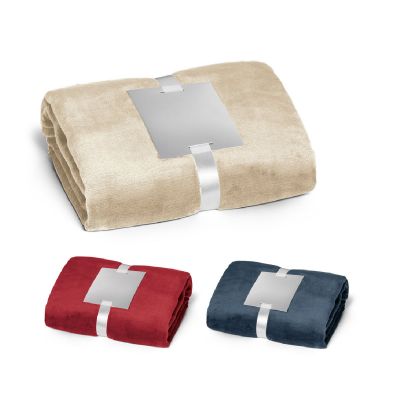 DYLEAF - Manta polar (240 g/m²) con cinta para tarjeta de personalización