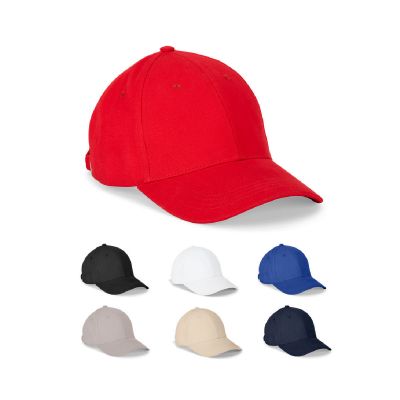 NATHAN - Gorra 100% algodón (260 g/m²) con 6 paneles