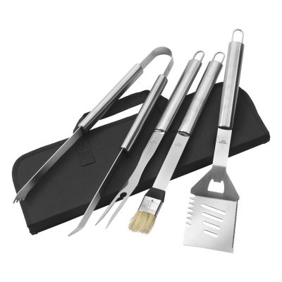 SILAS - Set de de bbq de acero inox.