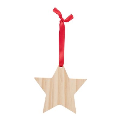 CASPIAN - Adorno navideño de estrella de madera 