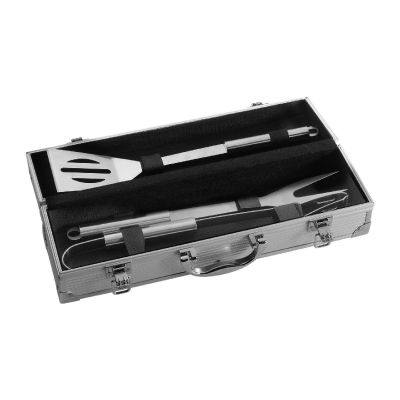 JENNIFER - Set de bbq de acero inox.