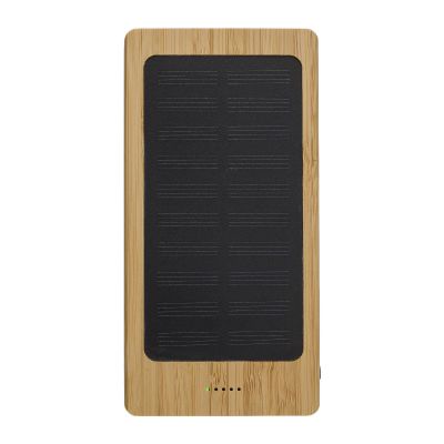 JOAN - Power Bank solar de bambú 
