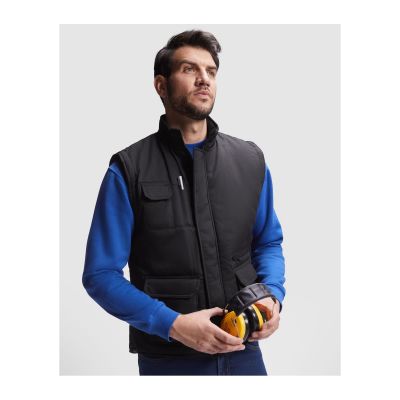 BELIZE - Chaleco laboral multibolsillos con cuello alto