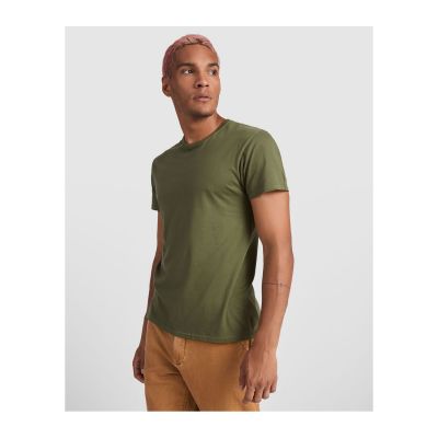 ANNISTON - Camiseta de manga corta de cuello redondo doble con elastano