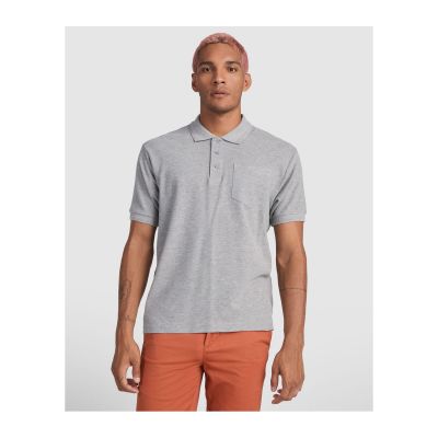 CARSON - Polo de manga corta con bolsillo en pecho izquierdo