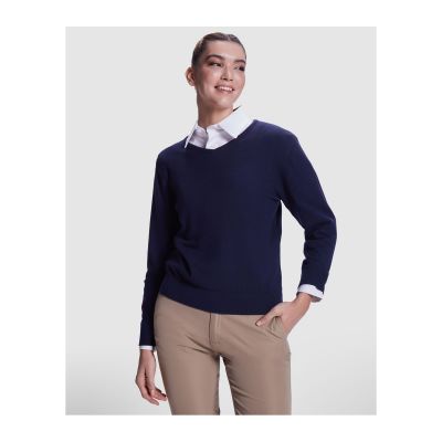 YARMOUTH - Jersey de mujer con escote de pico en punto fino
