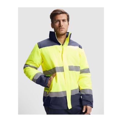 BOLIVIA - Parka acolchada de alta visibilidad combinada en dos colores