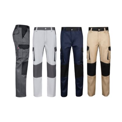 VL NJORD - Pantalón de sarga multibolsillos bicolor (240 g/m²), en algodón (35%) y poliéster (65%)